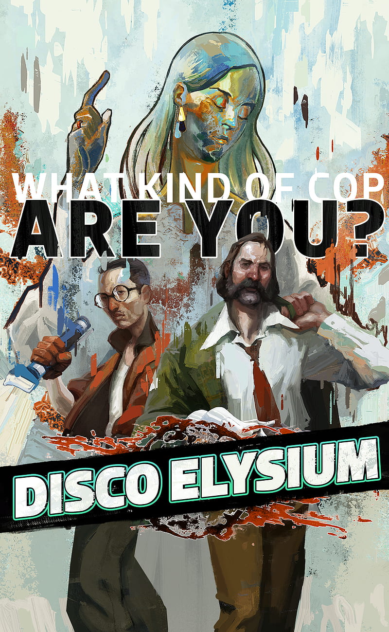 Disco Elysium, cover art, game logo, video games, HD phone wallpaper