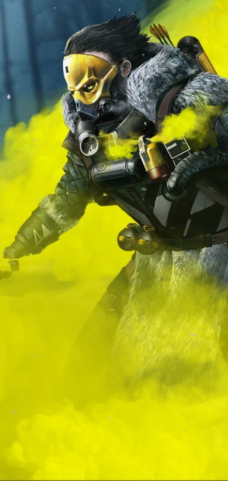 Caustic, apex legends, beathe it in, mortal, player, toxic, unknown, HD phone wallpaper