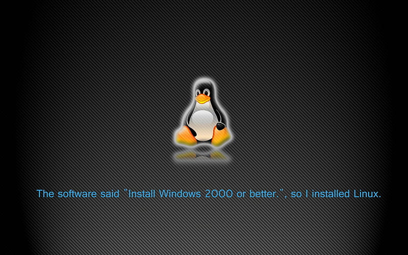 ...so I installed Linux, windows, linux, install, tux, HD wallpaper