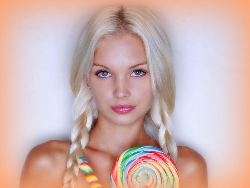 720p Free Download Franziska Facella Female Lollipop Blond Model Hd Wallpaper Peakpx