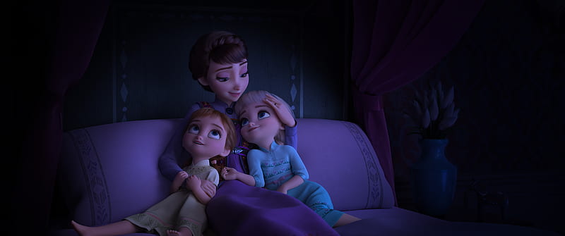Movie, Frozen 2, Anna (Frozen), Elsa (Frozen), HD wallpaper