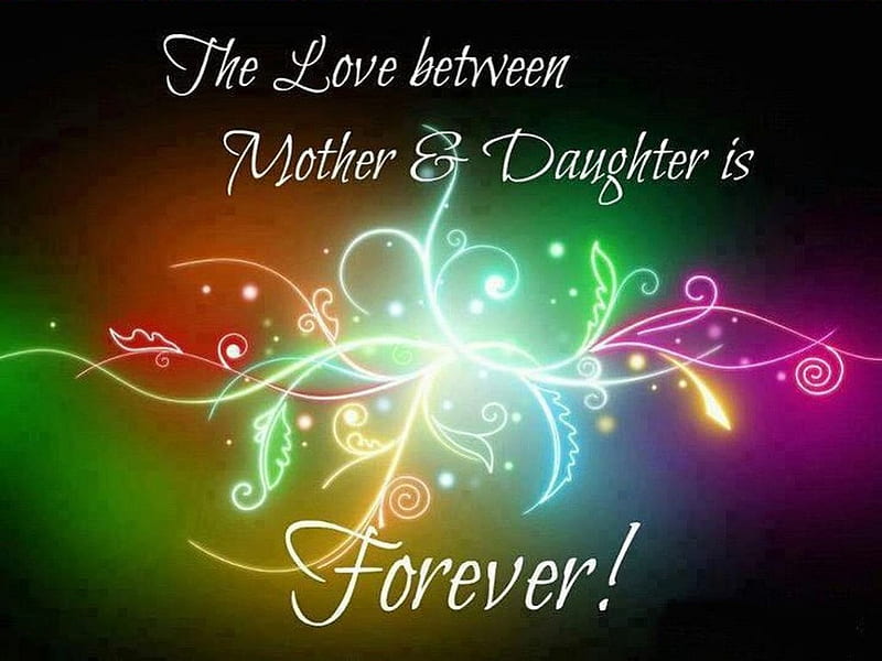 love forever, daughter, love, abstract, mother, other, HD wallpaper