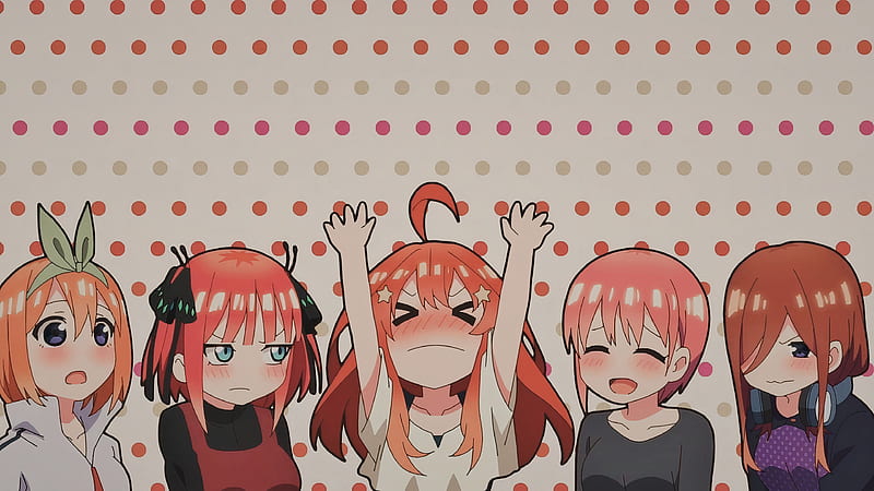 Anime, The Quintessential Quintuplets, Ichika Nakano , Itsuki Nakano , Nino Nakano , Yotsuba Nakano, HD wallpaper