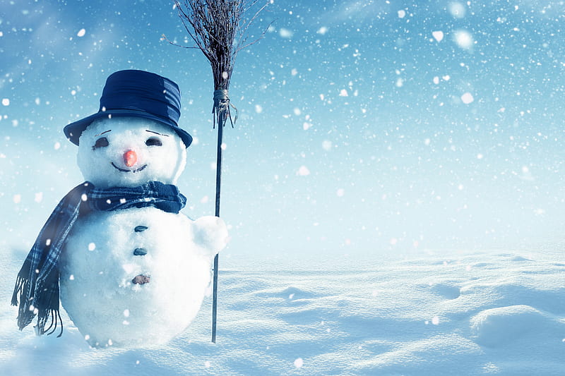 Artistic, Snowman, Snow, HD wallpaper