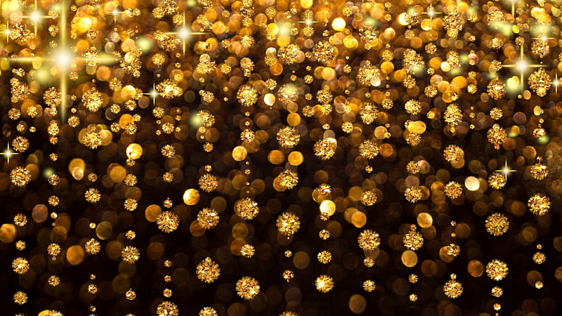 Gold Glitters Bokeh Lights Gold, HD wallpaper | Peakpx