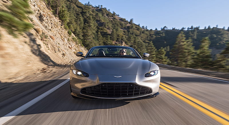 2021 Aston Martin Vantage Roadster (Color: Spirit Silver; US-Spec) - Front , car, HD wallpaper 2021 Aston Martin Vantage Roadster (Color: Spirit Silver; US-Spec) - Front , car, HD wallpaper