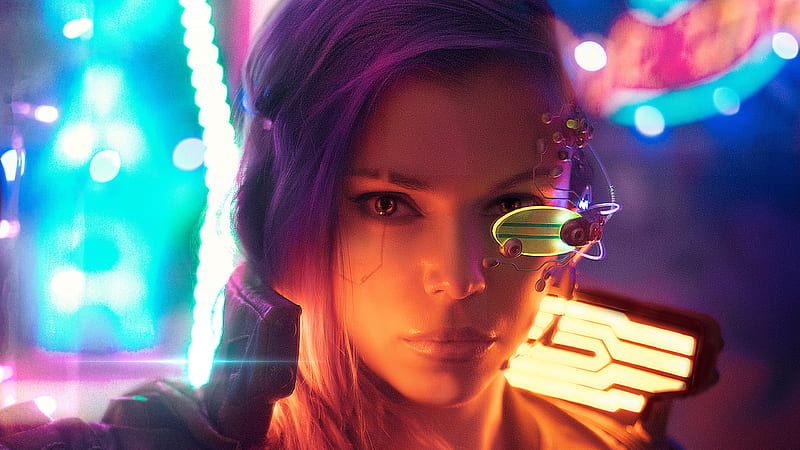 Cyberpunk Girl Cosplay , cyberpunk, fantasy-girls, cosplay, HD wallpaper