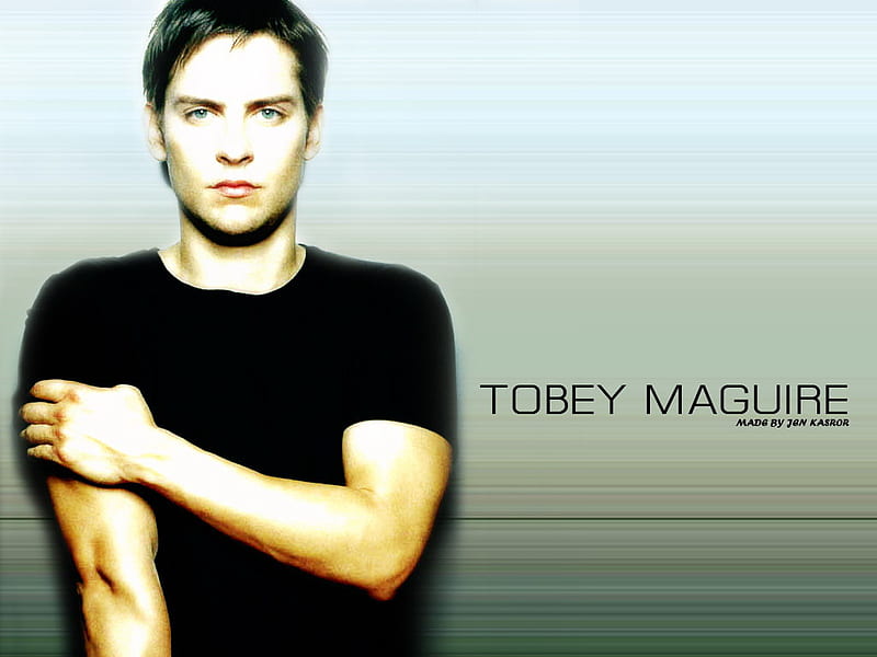 Tobey Maguire, spider man, black, man, sexy, cute, cool, love, hot, HD wallpaper