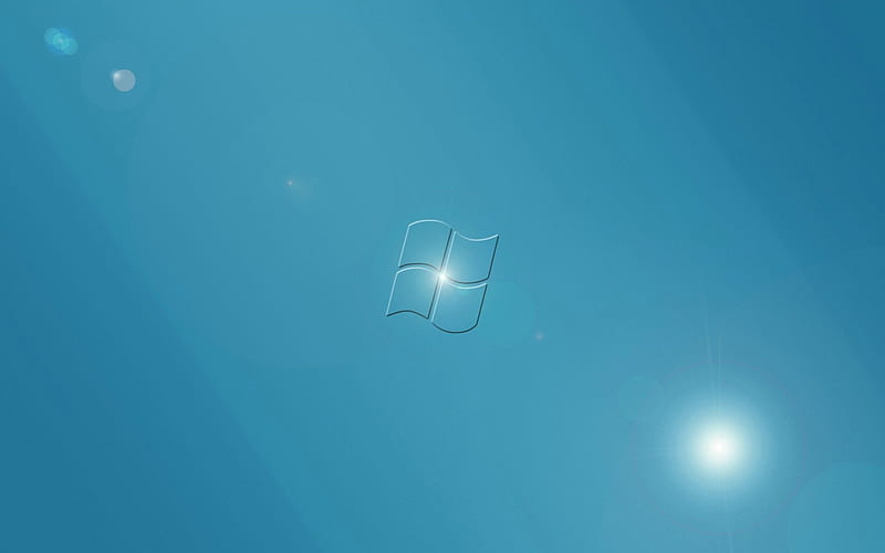 Windows Teal, windows logo, microsoft, teal, blue, HD wallpaper