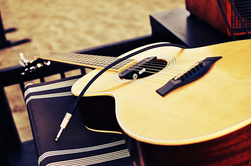 Acoustic Guitar, instrument, guitar, music, audio, strings, HD wallpaper