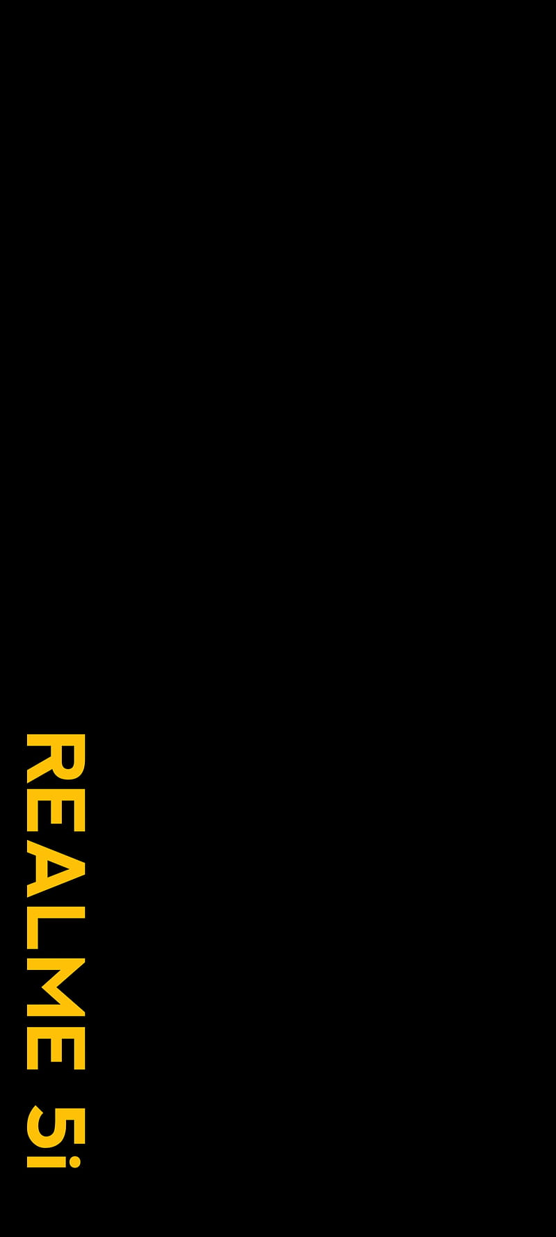 Realme 5i, black, desenho, logo, simple, HD phone wallpaper