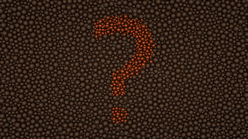 question mark, bubbles, texture, 3d, HD wallpaper