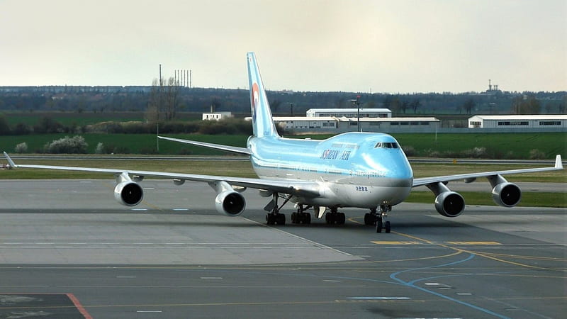 Boeing -747, 747, airport, plane, boeing, HD wallpaper