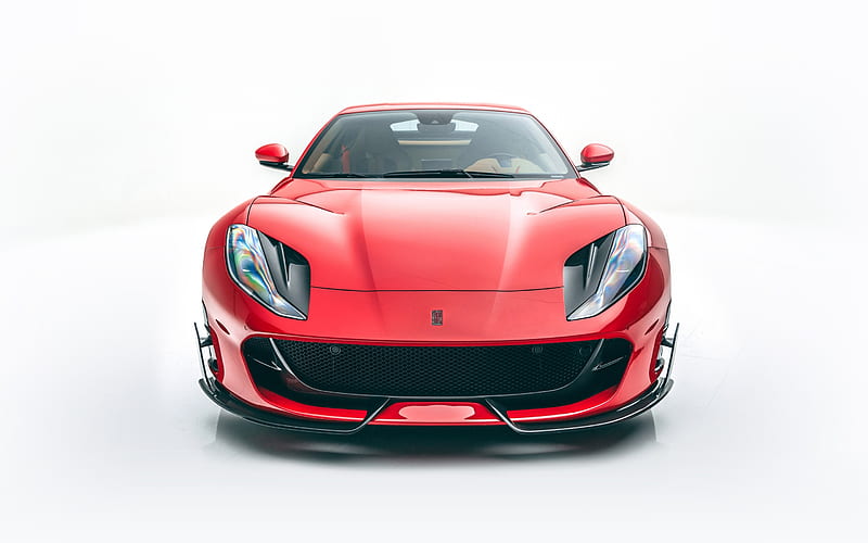 Ferrari 812 Superfast, front view, 2020 cars, supercars, italian cars, 2020 Ferrari 812 Superfast, Ferrari, HD wallpaper