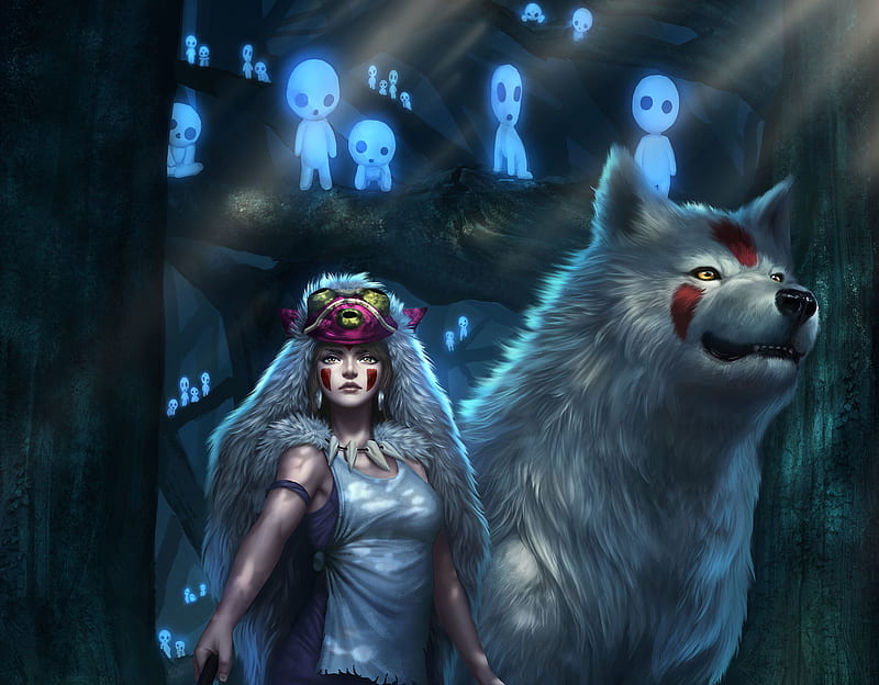 Princess Mononoke Wolves, Forest Spirits and Mythology - Genre Bomb