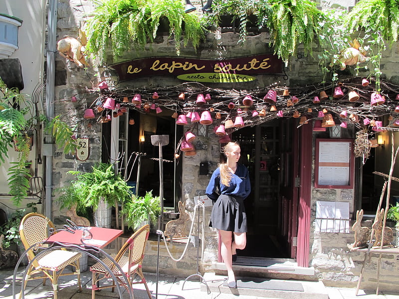 Le Lapin Saute, cafes, cuisine, old quebec, restaurants, food, international food, HD wallpaper