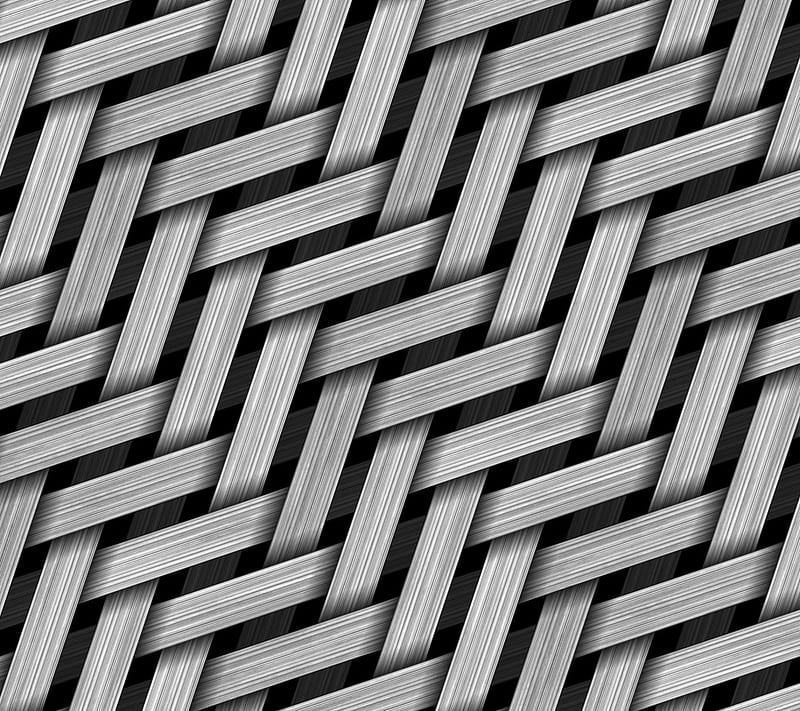 Woven, 3d, abstract, background, gray, pattern, silver, texture, HD wallpaper
