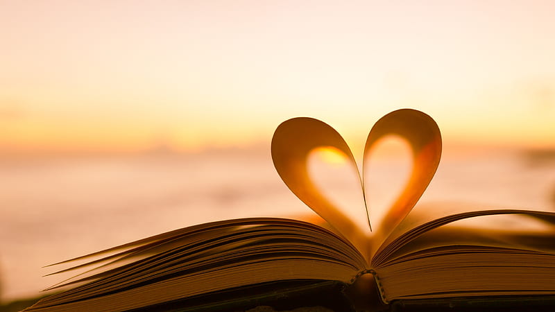 Love Book, books, gate, heart, lovely, lover, lovers, romantic, sweet, HD wallpaper