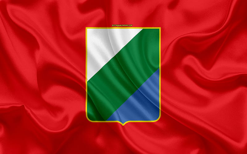 Flag of Abruzzo silk texture, Abruzzo, silk flag, Regions of Italy, Italian flag, Abruzzo flag, Italy, HD wallpaper