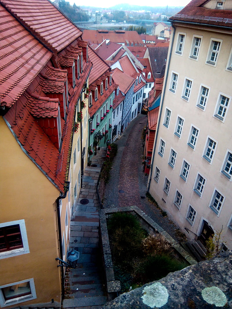 Old town, city, color, houses, nature, oldtown, graphy, street, wall ...