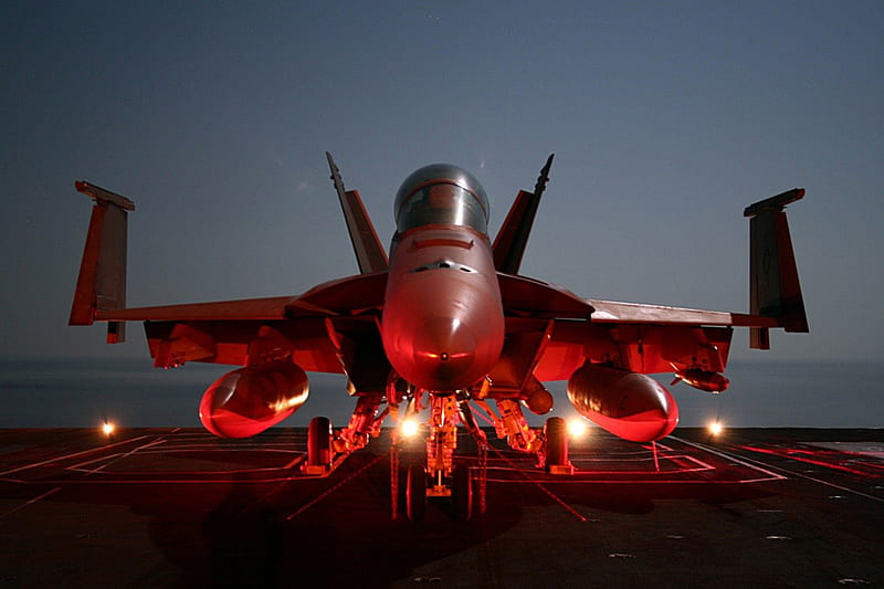 A Not So Nice Red Hornet, red, jet, light, HD wallpaper