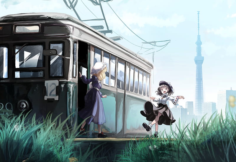 Anime, Touhou, Maribel Hearn, Renko Usami, HD wallpaper