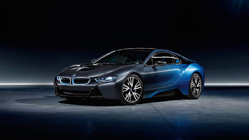 BMW i8 CrossFade Paint Garage Italia, bmw-i8, bmw, carros, custom, tuned, modified, HD wallpaper