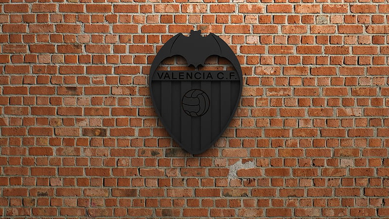 Emblem Logo Soccer Valencia CF, HD wallpaper
