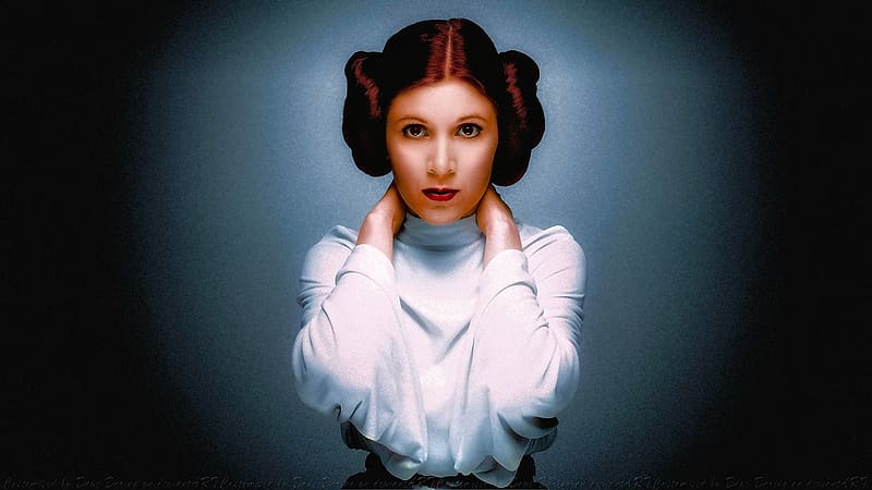 Carrie Fisher Princess Leia Colourise Smile, princess leia, celebrities, colourise smile, actrice, people, carrie fisher, HD wallpaper