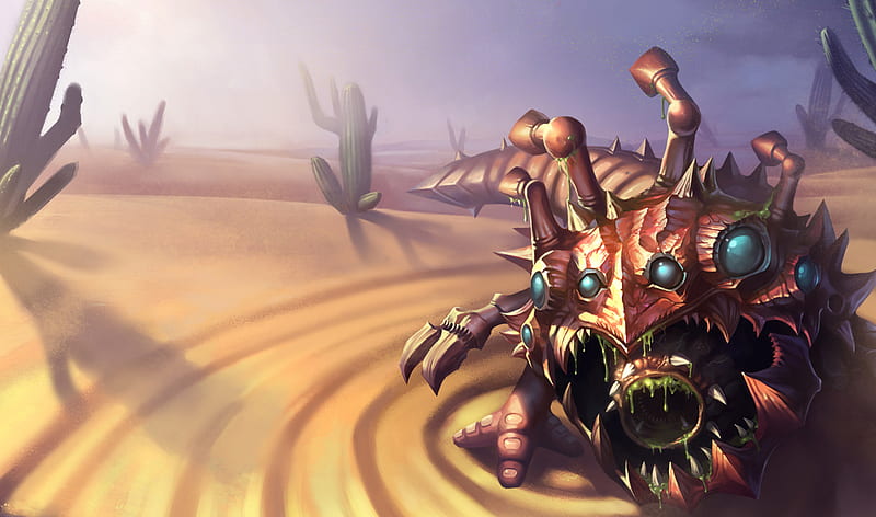 Kog Maw The Mouth Of The Abyss Kogmaw Splash Video Game League Of Legends Hd Wallpaper 7996