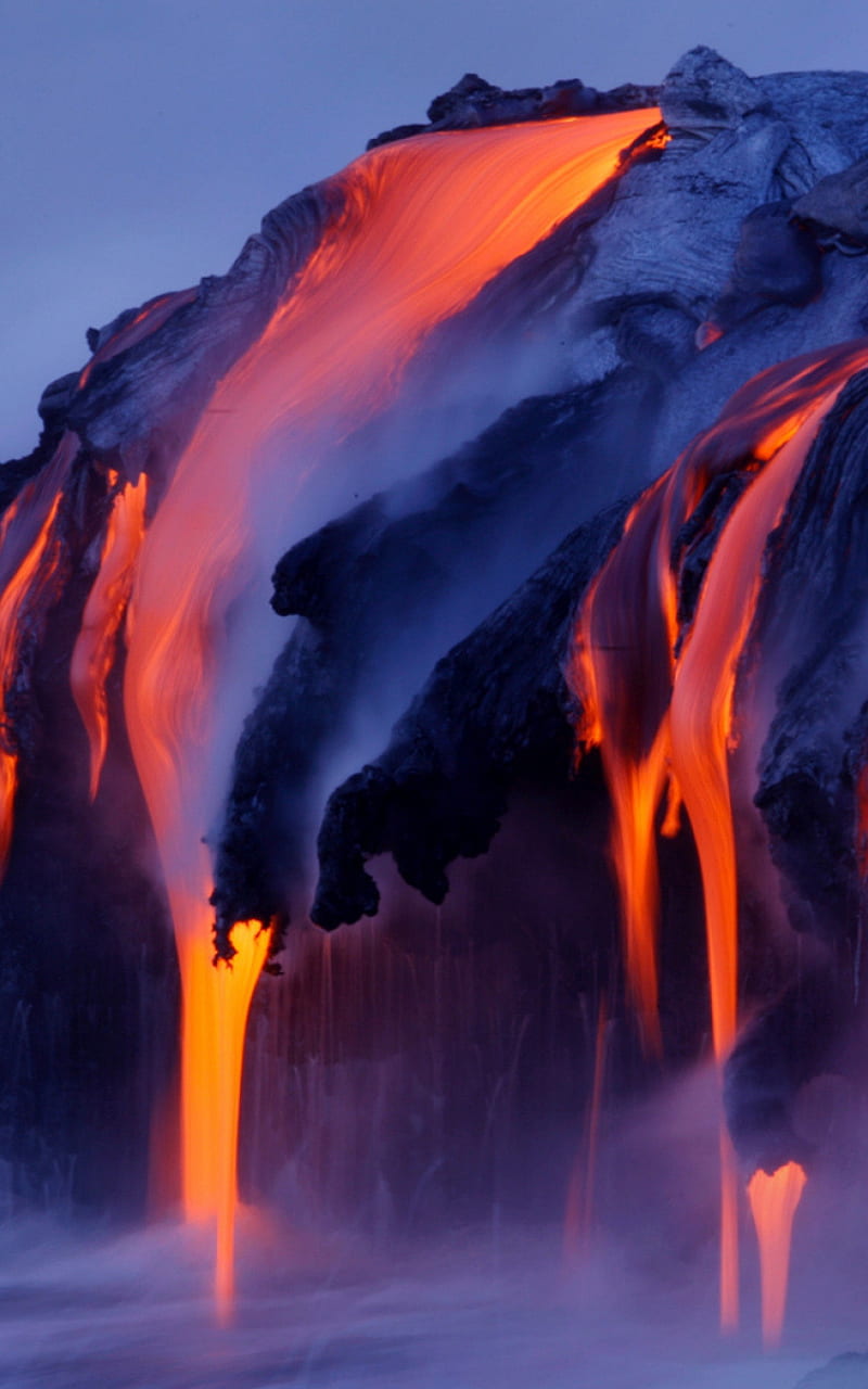 Lava, hot, volcano, HD phone wallpaper