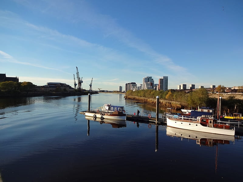 The River Clyde Glasgow, Boat, Govan, River, Scotland, Ferry, Shipbuilding, Glasgow, HD wallpaper