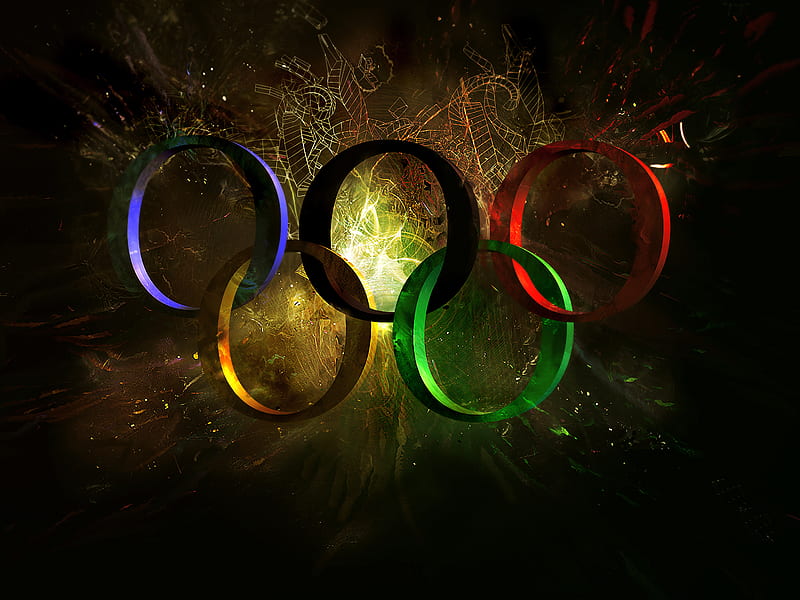 Olympic, digital, art, 3d, HD wallpaper Olympic, digital, art, 3d, HD wallpaper