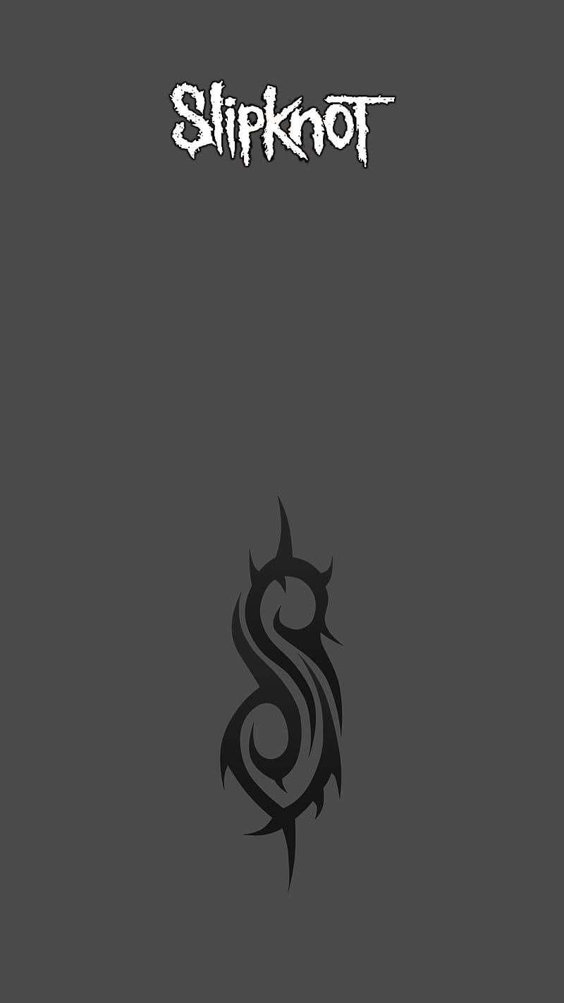 Slipknot logo, dark, gray, logo, metal, minimalistic, slipknot, HD phone wallpaper