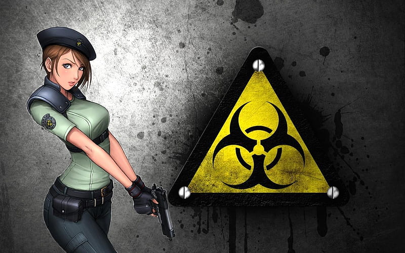 Jil Valentine, bio hazard, resident evil, video game, HD wallpaper