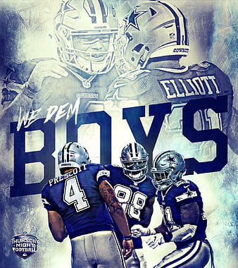 Cowboys We Dem Boyz Grunge Star Poster