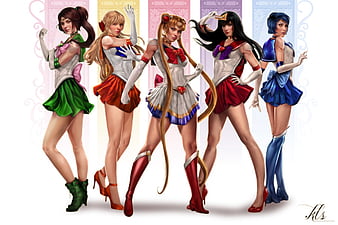 Sailor scouts wallpapers: Tải về các hình nền với các nhân vật Sailor Scouts, các chiến binh thiên thần với những bộ giáp tuyệt đẹp. Tất cả các hình ảnh đều rực rỡ màu sắc và nổi bật với phong cách anime, chắc chắn sẽ khiến cho bạn phải mê mẩn.