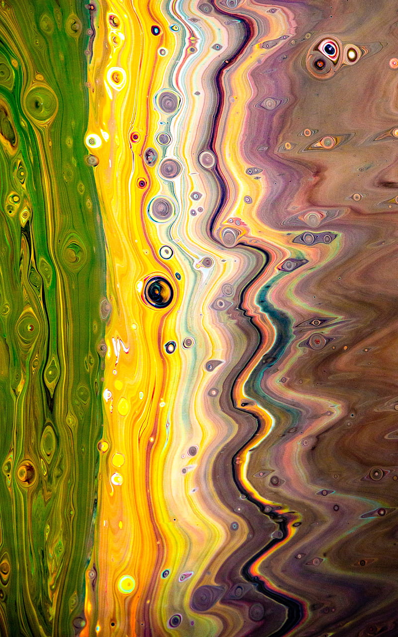stains, liquid, paint, mixing, colorful, HD phone wallpaper