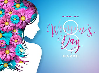 Happy Womens Day, pink, womens day, HD wallpaper