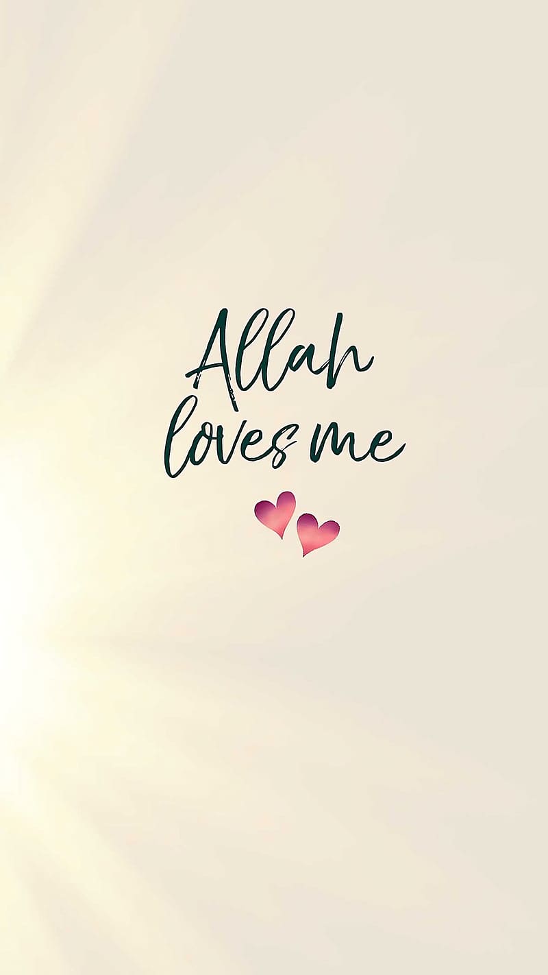 I Love Allah, allah loves me, allah, loves me, HD phone wallpaper
