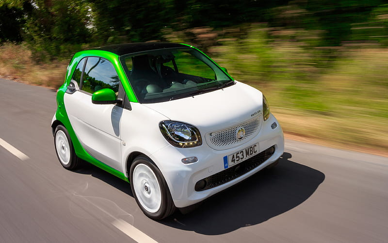 Smart Fortwo Electric 2018 cars, compact cars, road, Electric Fortwo, Smart, HD wallpaper