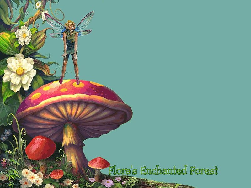 ENCHANTED FOREST, forest, male, fairy, enchanted, HD wallpaper