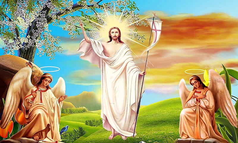 Resurrection of Jesus, christ, jesus, gospel, resurrection, easter, god, HD wallpaper