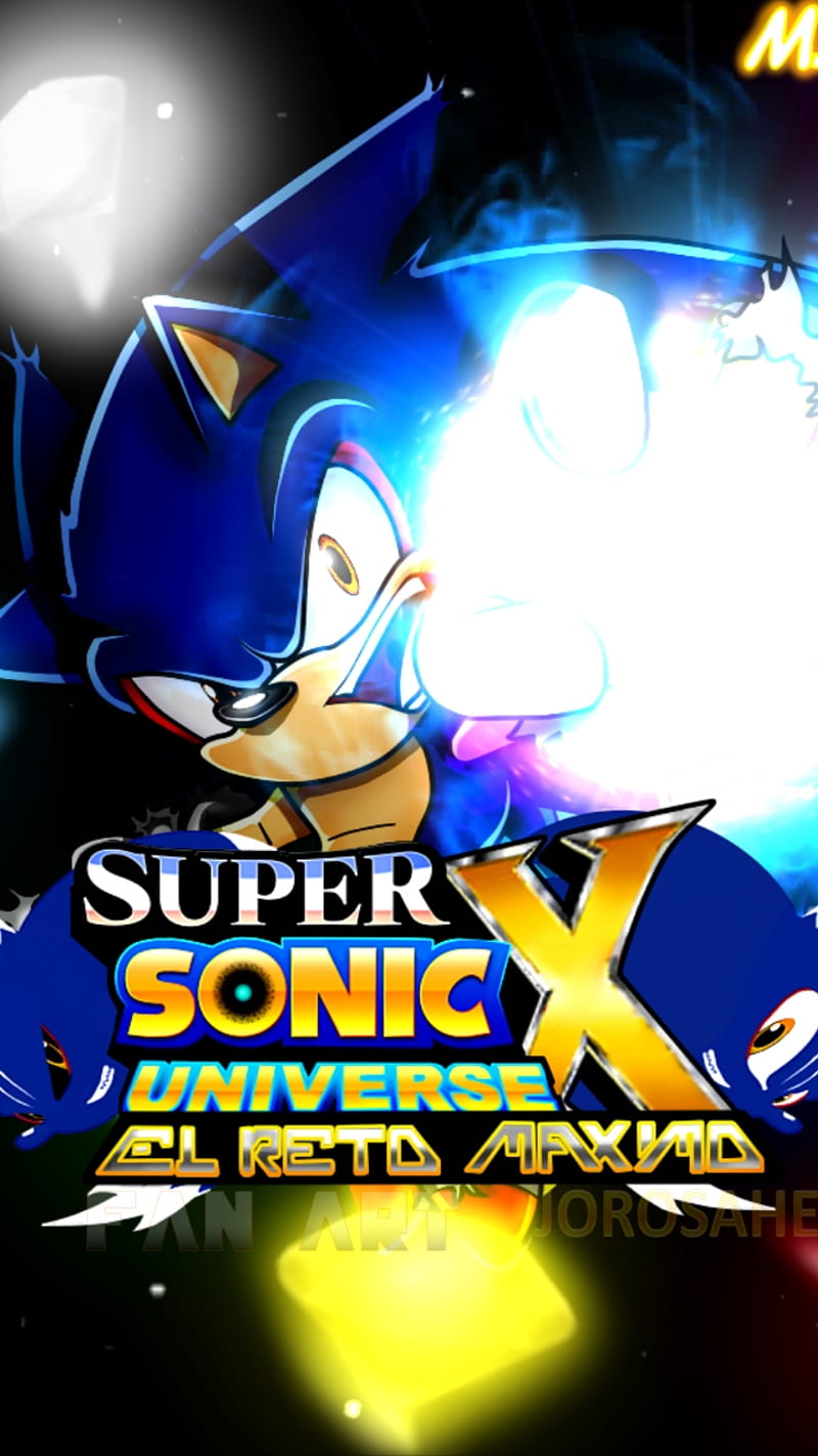 Sonic, super, universe, hero, chaos, emeralds, blue, HD phone wallpaper