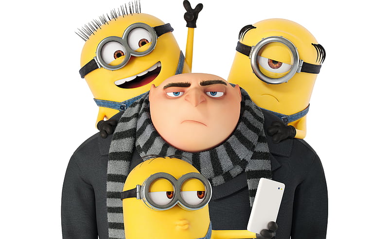 Minions And Gru Despicable Me 3, despicable-me-3, minions, 2017-movies, animated-movies, HD wallpaper