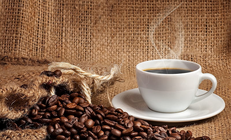 * Hm, so aromatic *, aromatic, coffee, tasty, cup, drink, coffee beans, HD wallpaper