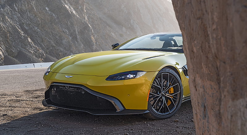 2021 Aston Martin Vantage Roadster (Color: Yellow Tang; US-Spec) - Detail , car, HD wallpaper 2021 Aston Martin Vantage Roadster (Color: Yellow Tang; US-Spec) - Detail , car, HD wallpaper