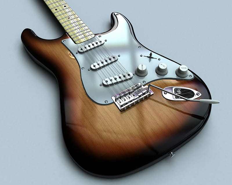 Old Fender Stratocaster, fender, guitar, old, stratocaster, HD wallpaper