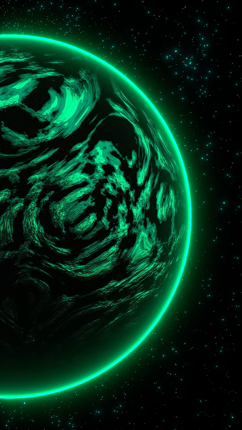amazing looking planets that are green