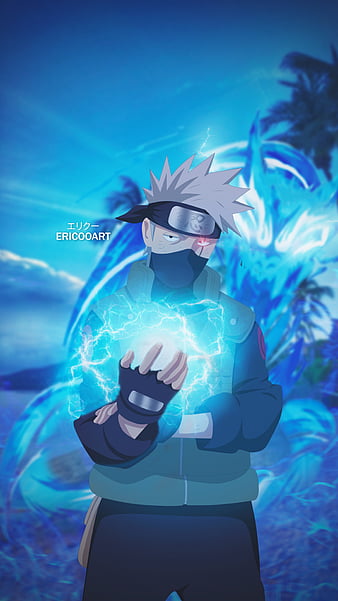 Naruto Kakashi Dark Blue Desktop Wallpaper - Kakashi Wallpaper